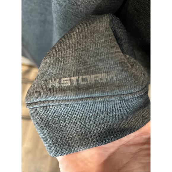 Under Armour Sweater Adult Large Black Sweatshirt Quarter Zip Pullover Men Golf - Picture 8 of 8